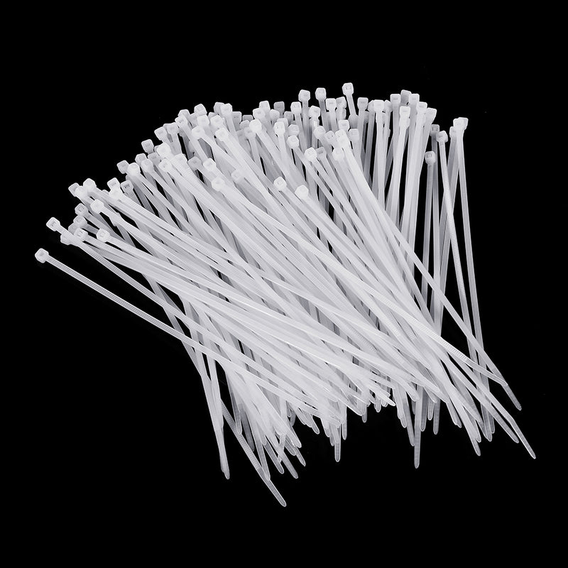 Suleve ZT13 Nylon 500Pcs 3/4mm 10/12/15/20cm White Nylon Self-locking Cable Tie Zip Ties Strong Tensile Strength