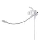 SOMiC G628 Portable 3.5mm + USB Wired In-ear Earphone Gaming White Earphone with Dual Microphones for Mobile Phone