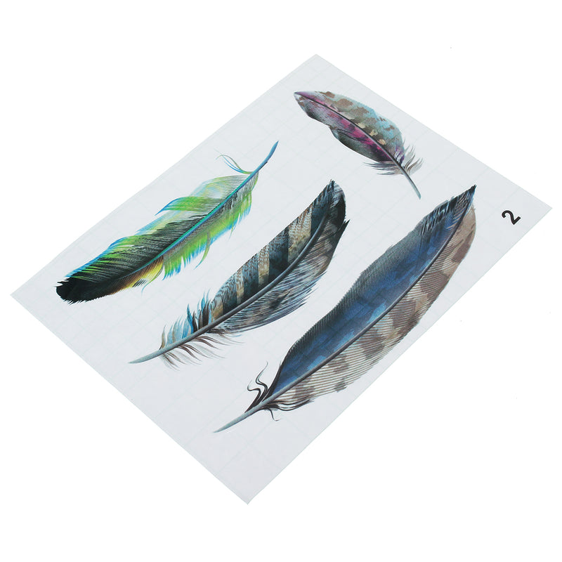 Imitation Feather Motorcycle Tank 3D Stickers Three Dimensional Decals