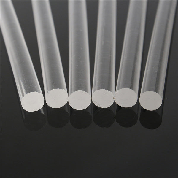 6Pcs 3006mm Transparent Acrylic Round Rod Solid Rod