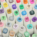 80 Colors Anime Art Marker Double Headed Sketch Alcohol Marker Pen Set