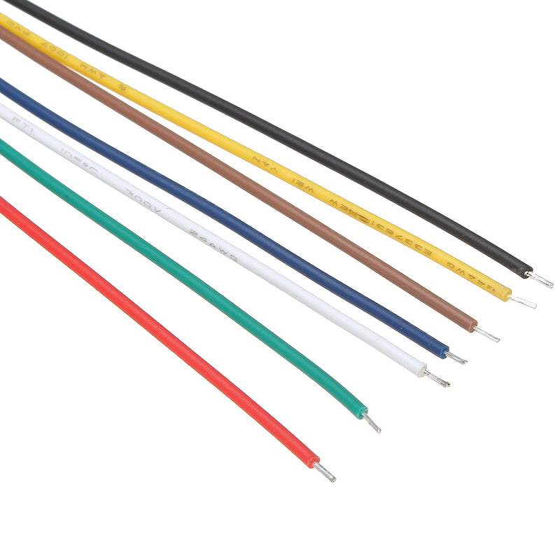 Excellway 10 Sets Mini Micro JST XH2.54mm 7 Pin Connector Plug Socket Wire Cable 150mm