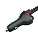 ROCK B300 3.4A bluetooth 4.2 Handsfree Calling FM Transmitter Digital Monitor Dual USB Car Charger