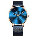 DOM M-1289BK Fashion Men Watch Light Luxury Slim Dial Waterproof Quartz Watch
