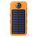 Solar Chargers 8000mAh USB Solar Battery Charger Phone Charger Power Bank with Flashlight