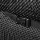 Black Oxford Car Seat Back Storage Bag Multi-Pocket with 4 USB Ports Universal