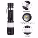 Elfeland  T6 3Modes 2000LM USB Rechargeable Zoomable LED Flashlight+18650