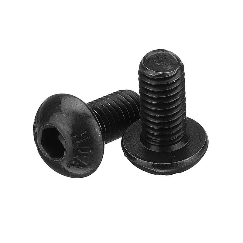Suleve M5CH8 50Pcs M5 10.9 Grade Carbon Steel Hex Socket Cap Head Screw 6-40mm Optional Length