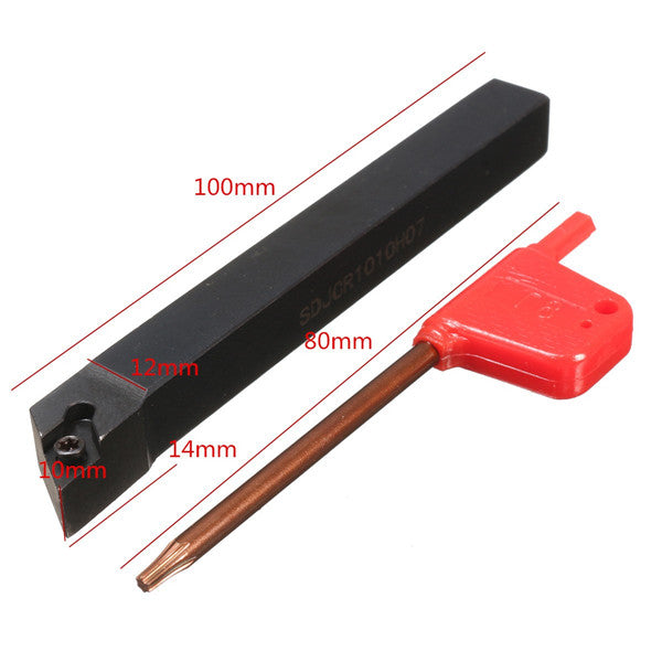 SDJCR1010H07 10x100mm Lathe Boring Bar Turning Tool Holder For DCMT0702 Insert