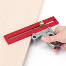 Drillpro Woodworking Angle Ruler 45/90 Degree Ruler Scribe Gauge Measuring Tool