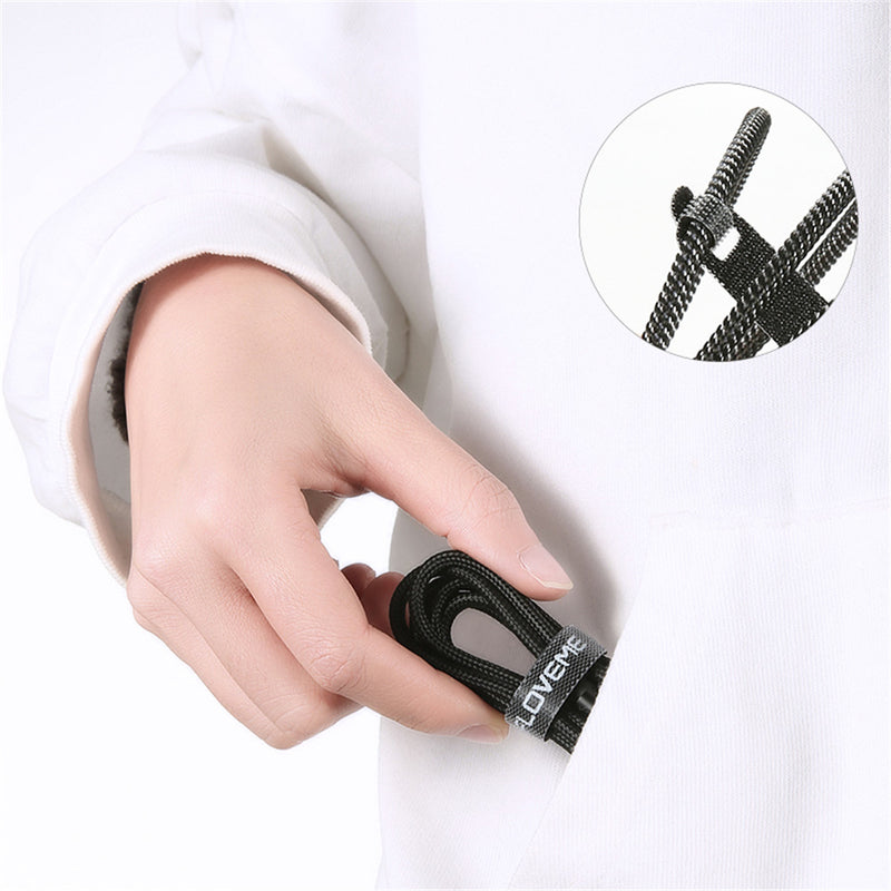 Floveme 20 PCS 14cm Long Strong Adhesive Cable Management Winder Wire Organizer Earphone Clip