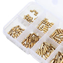 Suleve M2BH2 300Pcs M2 Male-Female Brass Hex Column Standoff Support Spacer Pillar Stainless Steel Screws Nuts for PCB Board
