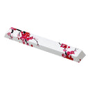 Five-sided Dyesub PBT Plum Blossom Space Bar 6.25u Novelty Keycap