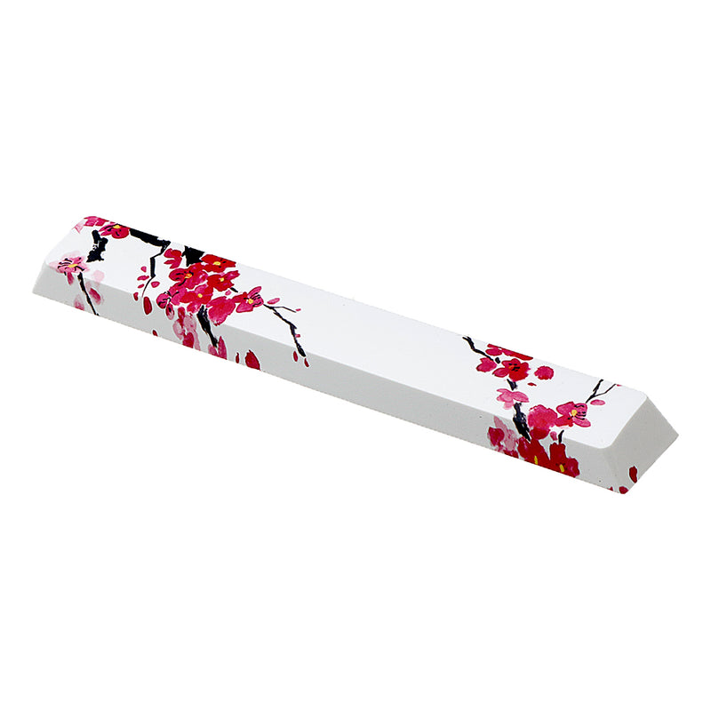 Five-sided Dyesub PBT Plum Blossom Space Bar 6.25u Novelty Keycap