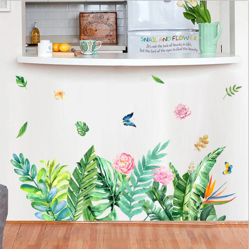 Miico FX64040 Flower Wall Stickers Children's Room Kindergarten Living Room Bedroom Wall Sticker DIY Sticker