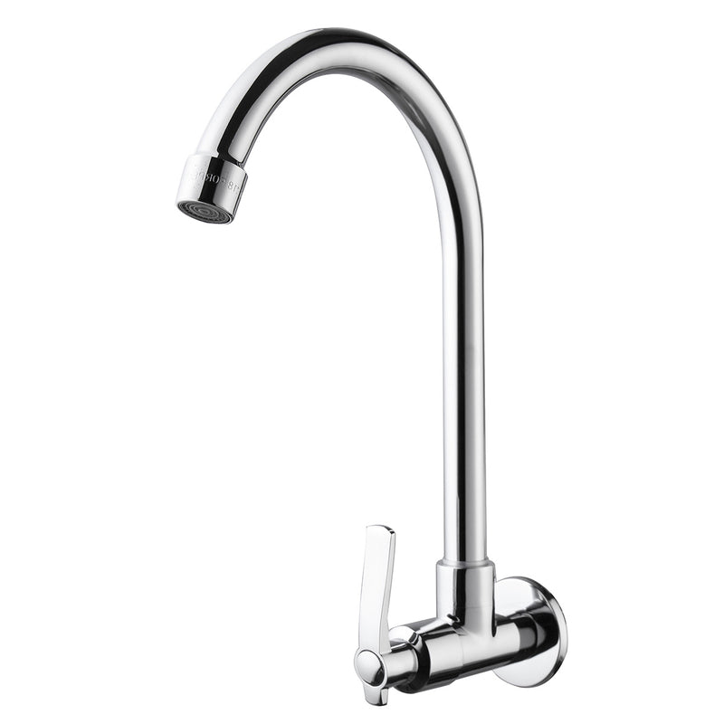 360 Degree Swivel Alloy Kitchen Basin Cold Water Faucet Tap Single Hole