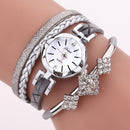 DUOYA D255 Flower Dial Show Fashionable Women Bracelet Watch Tourist Dress Retro Style Quartz Watch