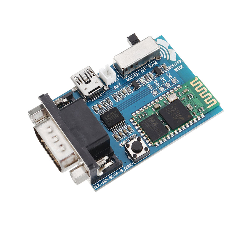 RS232 Bluetooth Serial Adapter Board Communication Master Slave 2 Modes Mini USB Bluetooth Serial Port Profile Module 5V