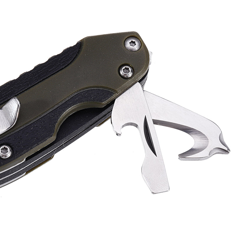 Sanrenmu Multifunctional Tools Folding Pocket EDC Camping Survival Tools Rope Cutter Glass Hammer Screwdriver Bottle Opener