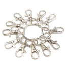 25Pcs Metal Swivel Lobster Claw Clasps Keychain Luggage Buckle DIY Handmade Accessories