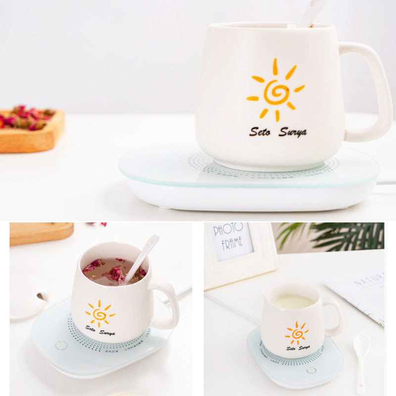 USB Cup Mug Warmer Coffee Tea Milk Drink Heater Pad 16W 55 Thermostatic Cup Mat