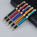 Hero 6190 Fountain Pen 0.5mm Fine Nib Calligraphy Signing Ink Pens with Dragon Clip Business Gifts Office School Supplies