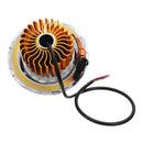 Double Color Round 8000K 30W High/Low Beam LED Headlights For Motorcycle Angel Eyes Devil Eye Light