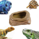 Reptile Food Bowl Tortoise Box Basin Crawling Pet Box Dish Lizard Horn Frog Guarding The Radiant Breeding Box Pet