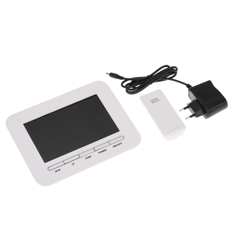 Weather Station Digital Thermometer Hygrometer Indoor Outdoor Temperature Humidity Meter Weather Forecast LCD Backlight Wireless