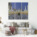 Miico Hand Painted Three Combination Decorative Paintings Islamic Religious Wall Art For Home Decoration