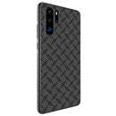NILLKIN Ultra-thin Synthetic Fiber Plaid Magnetic Adsorption Protective Case for HUAWEI P30 Pro