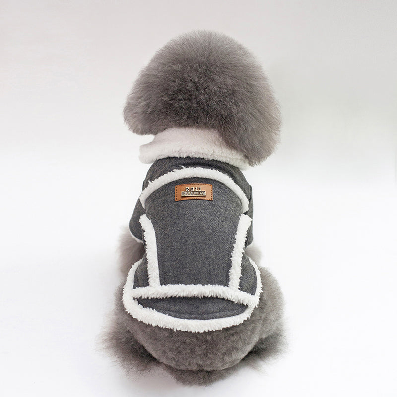 2018 Autumn Winter Pet Clothes Dog Woollen Coats