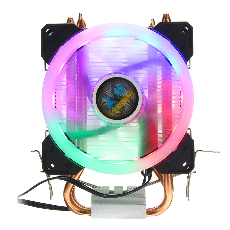 Aurora CPU Cooler RGB Cooling Fan 4Pin For Intel LGA 775 1150 1151 1155 1156 1366 AMD