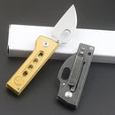 LAOTIE 135mm Stainless Steel Mini Folding Blade Outdoor Hiking Survival Tools Kit Multifunctional EDC Blade