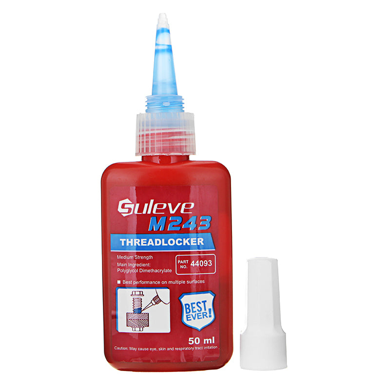 Suleve M243 50mL Threadlocker Screw Lock Glue Multipe Surface Medium Strength Anaerobic Adhesive