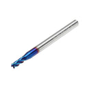 Drillpro 1/2/3/4mm Ball Nose 4 Flutes Milling Cutter R0.2-R1.0 Nano Blue Coating Carbide End Mill