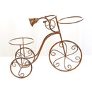Iron Bicycle Plant Pot Stand Art Outdoor Indoor Garden Table Flower Rack Home Decorations