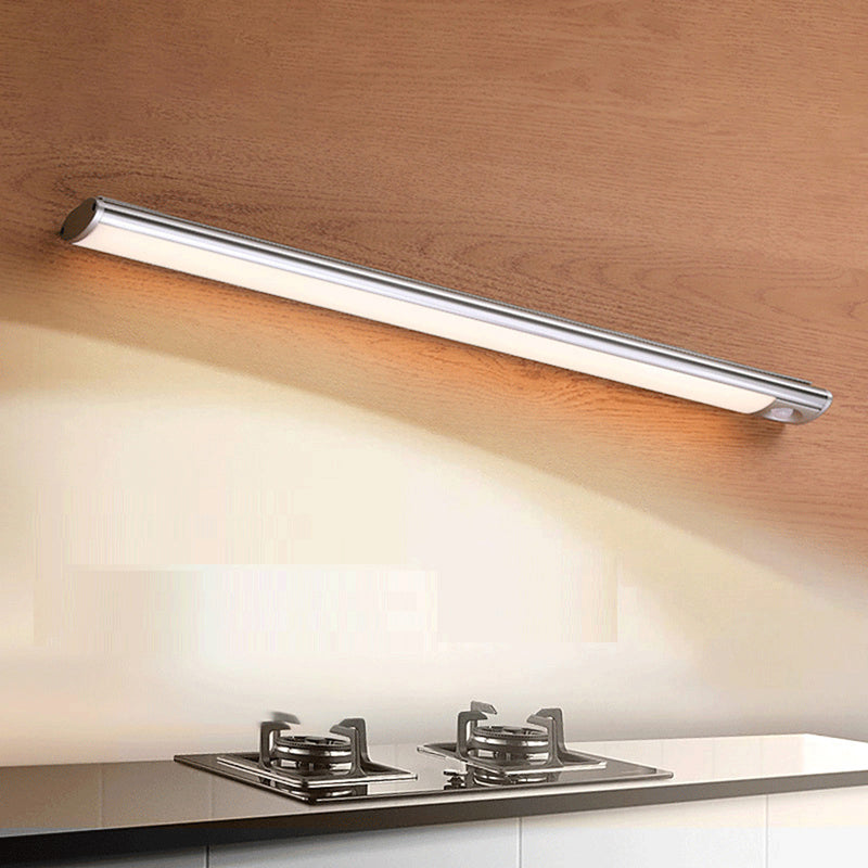 OneFire B110-120 LED Magnetic Cabinet Night Light Removable Human Body Sensor Lamp for Kitchen Hallway Cabinet Bedside