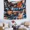 3D Stone Brick Decorative Tapestry Art Wall Hanging Living Room Decor Bedspread