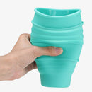 IPRee 350ml Silicone Folding Cup Portable Telescopic Water Drinking Bottle Coffee Mug