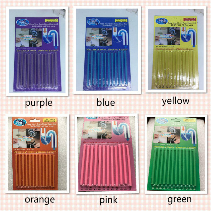 Honana BX Sink Deodorant Stick 12 Pcs Set Magic Clean Sewer Device Deodorant