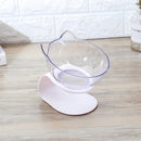 1/2 PCS Bowl Oblique Mouth Double Bowl Drinking Food Bowl Neck-protection Pet Bowl