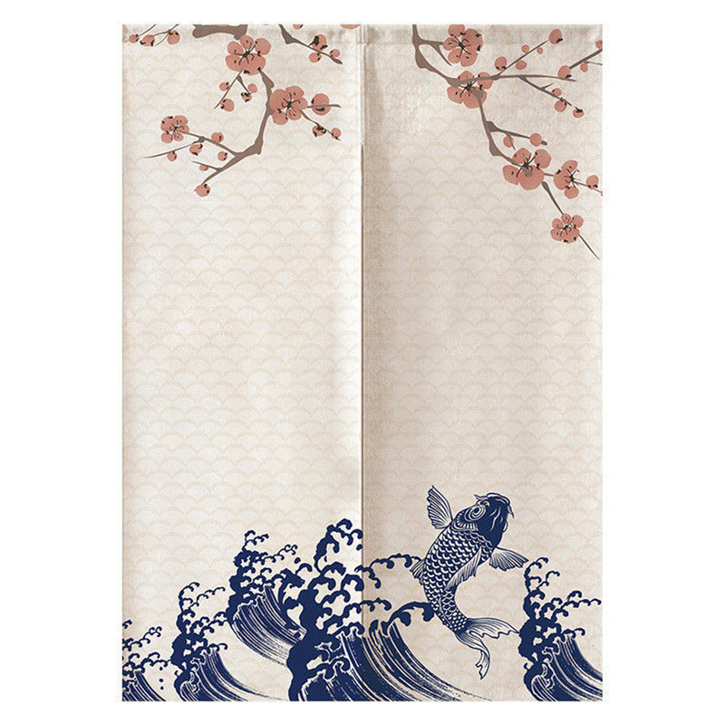 Japanese Noren Door Curtains Drape Tapestry Bar Kitchen Bath Room Divider Decor