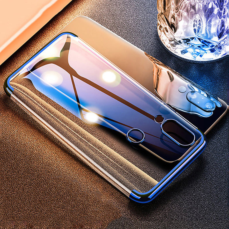 Bakeey Plating Transparent Shockproof Soft TPU Back Cover Protective Case for Xiaomi Redmi 7 / Redmi Y3
