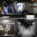 Car 72 LEDS 3 Row Indoor Ceiling Light Compartment Lamp With Switch White Light For Trailer Truck General 12v/24v