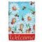 12"x18'' Garden Welcome Flag Ladybug & Bee In Daisy Flowers House Banner Decorations