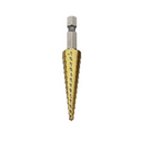 Drillpro 3/16-1/2 1/4-3/4 1/8-1/2 Inch Step Drill Bit Inch Type 1/4 Inch Shank Step Drill