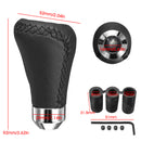 Universal 5 Speed Car Leather Shift Knob Manual Gear Stick Shift Shifter Lever