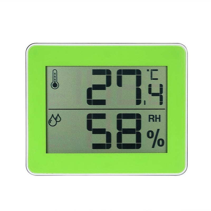 TS-E01 Digital Display Thermometer Hygrometer 0-50 Thermometer Black/White/Yellow-green Desk Thermometer