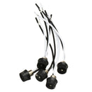 5Pcs Rotary Type On/Off Canopy Switches Metal Switch Nut Rotating Switches With 4 Inch Wire